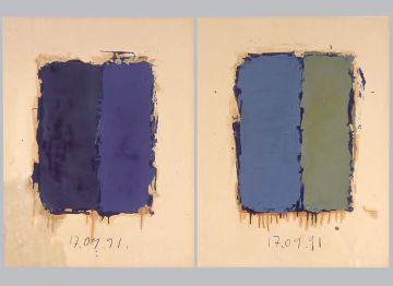 Extrait de série : Encres et pigments sur papier 101x65 cm 17/09/91